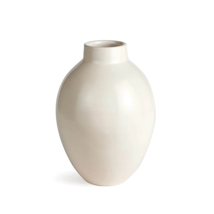Modern Organic Terracotta Vase - Ecru Finish, Small - Delamere Design
