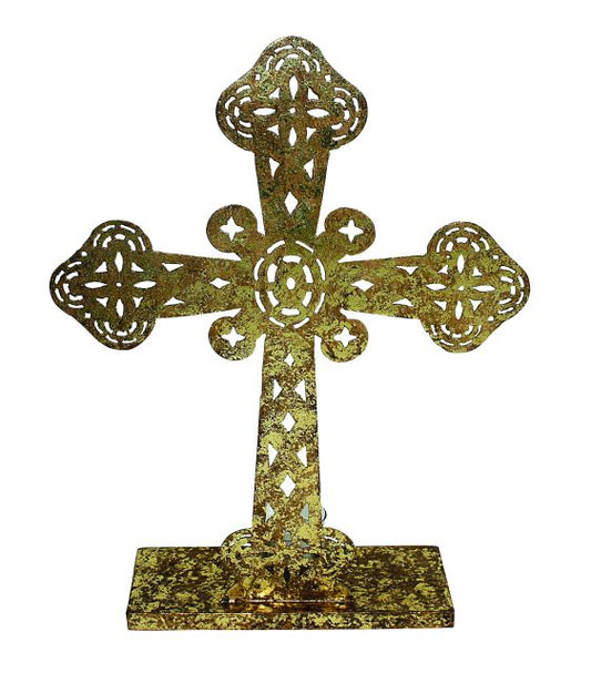 Traditional Shaped Cross in Italian Gold