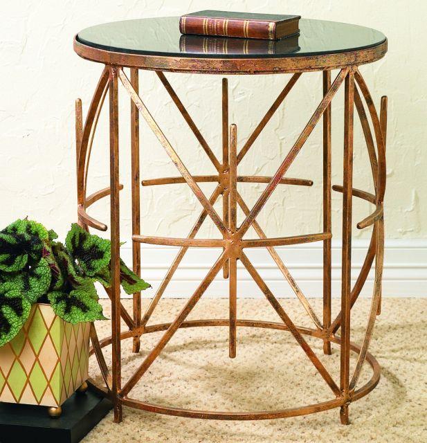 Italian Gold End Table with Granite Top